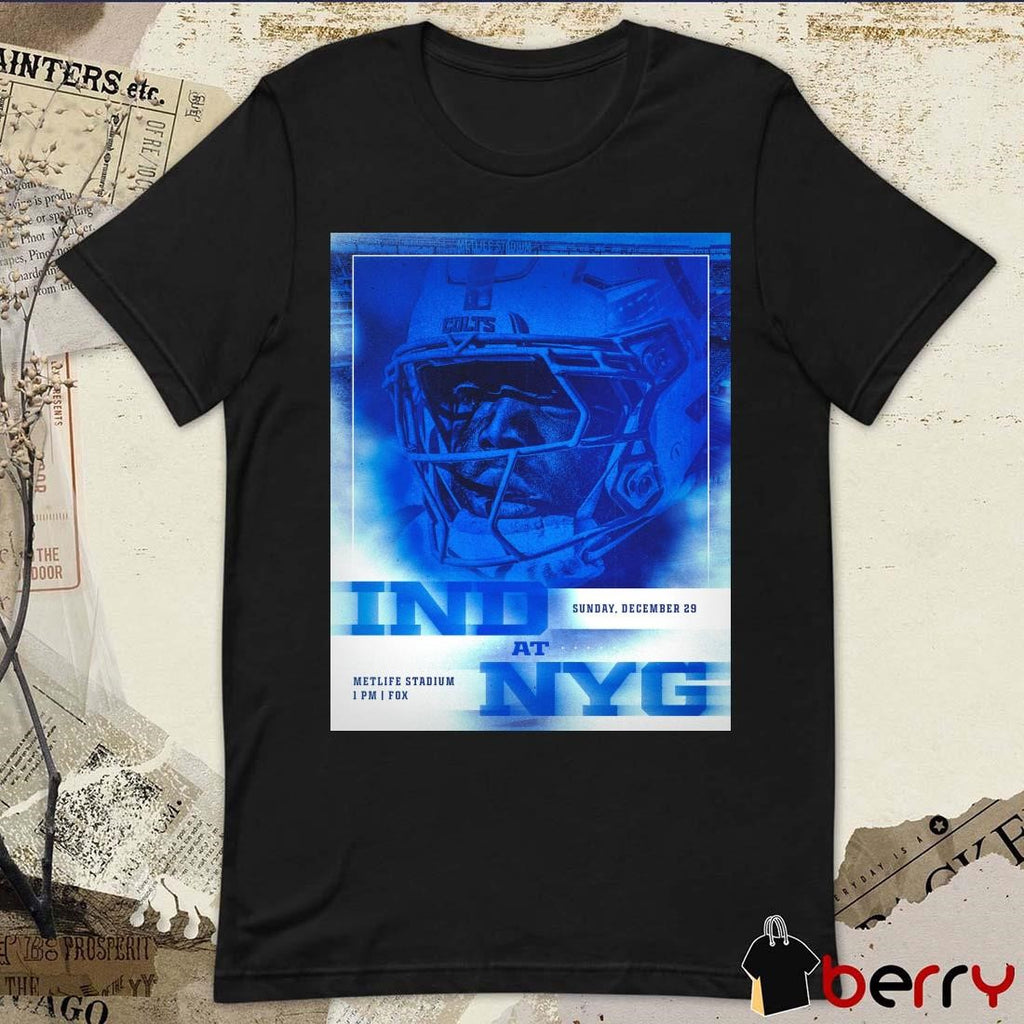 Poster Kwity Paye Indianapolis Colts At New York Giants Metlife Stadium Sunday December 29 2024 t-shirt