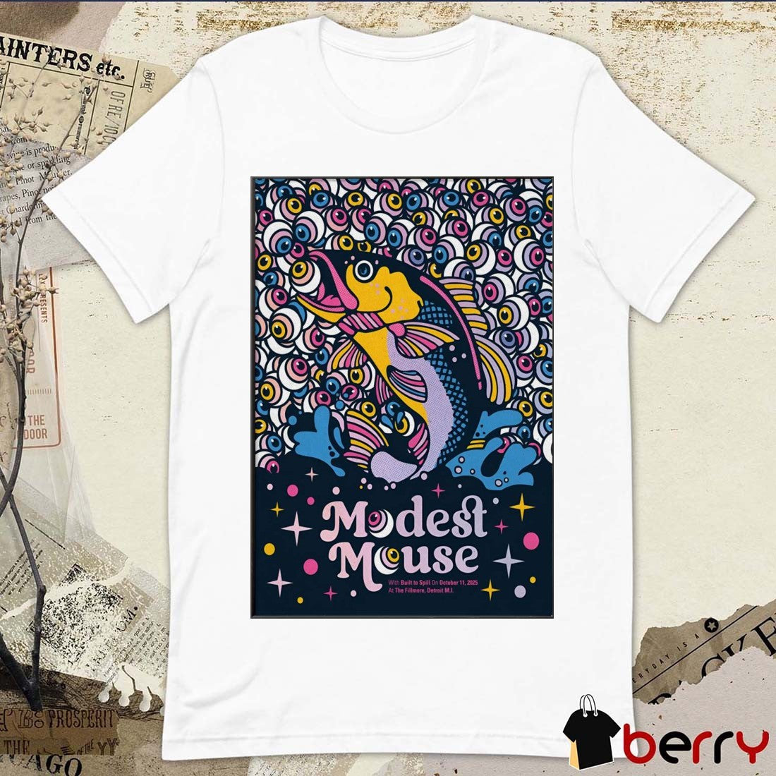 Poster Modest Mouse October 11 2025 The Fillmore Detroit Tour t–shirt