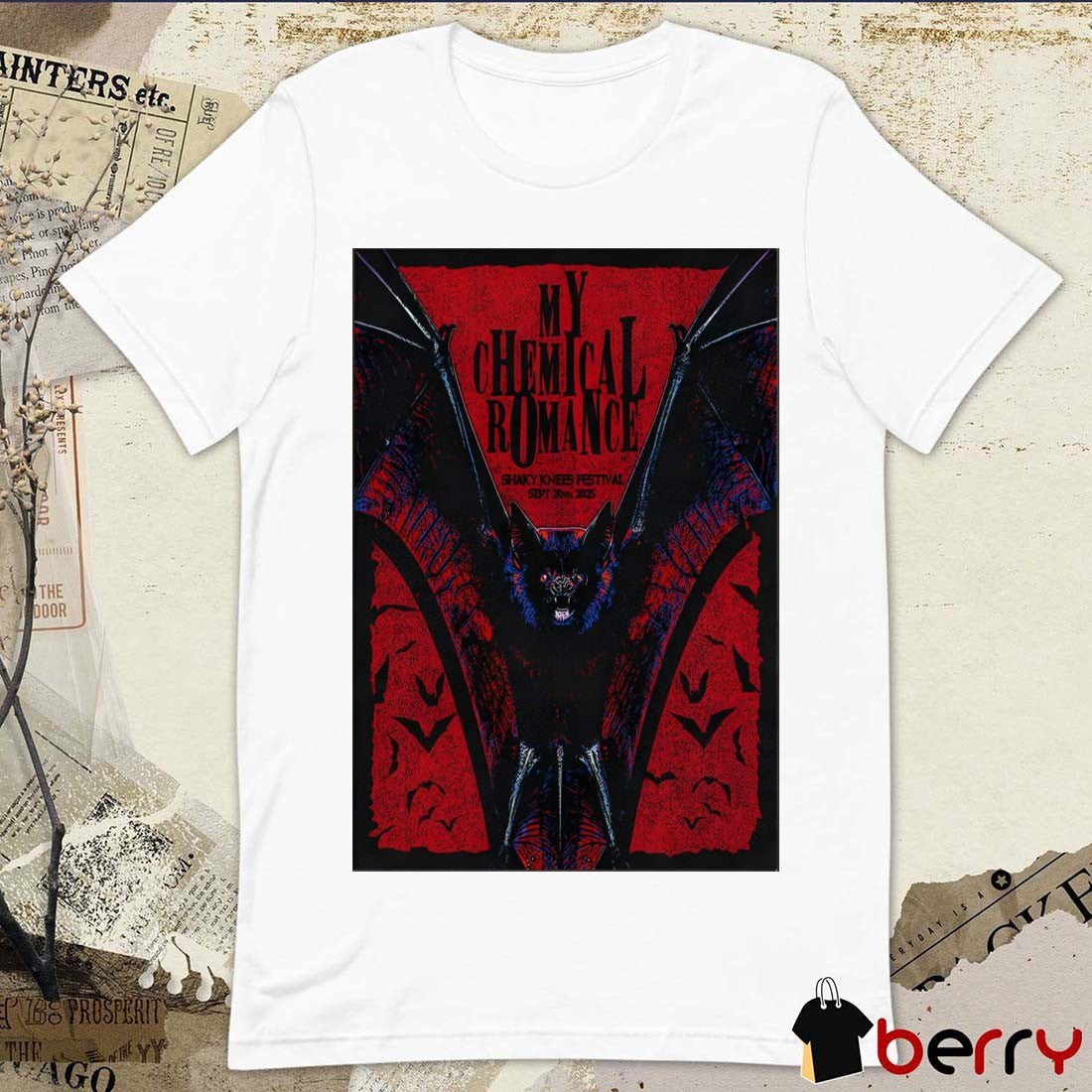 Poster My Chemical Romance Shaky Knees Festival On September 20 2025 In Atlanta GA t-shirt