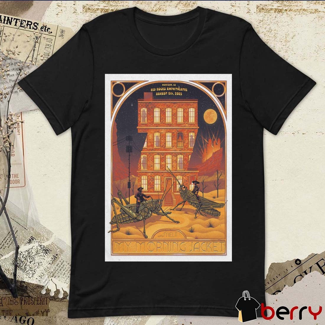Poster My Morning Jacket Red Rocks Amphitheatre In Morrison CO August 15 2025 t-shirt