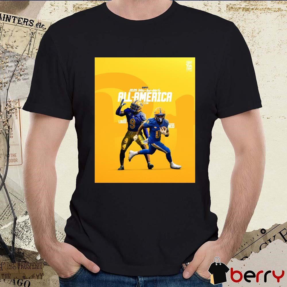 Poster Pitt Panthers Football Kyle Louis And Desmond Reid 2025 Way-Too-Early All-America Team t-shirt
