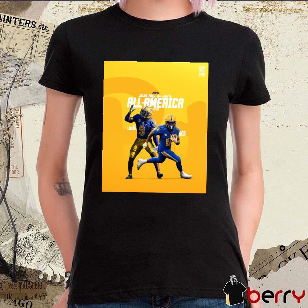 Poster Pitt Panthers Football Kyle Louis And Desmond Reid 2025 Way-Too-Early All-America Team t-shirt