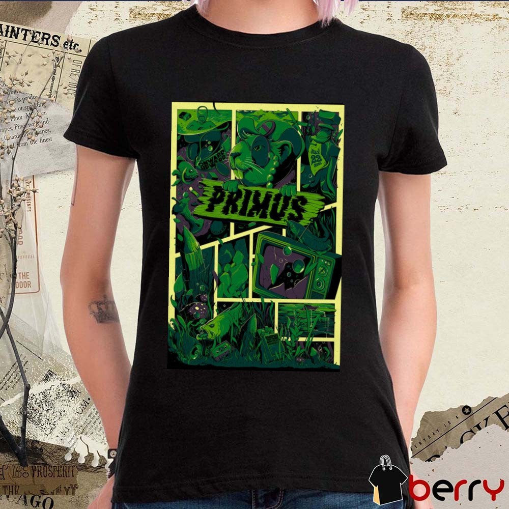 Poster Primus Onward And Upward July 22 2025 Hartford HealthCare Amphitheater Bridgeport CT t-shirt