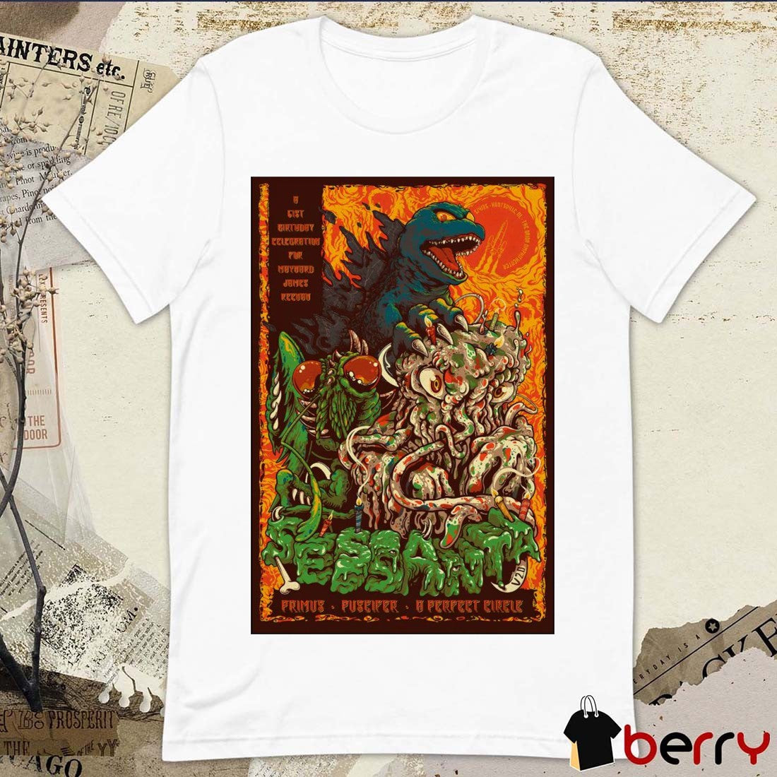 Poster Sessanta Primus, Puscifer, and A Perfect Circle The Orion Amphitheater Huntsville AL May 4th 2025 Show t-shirt