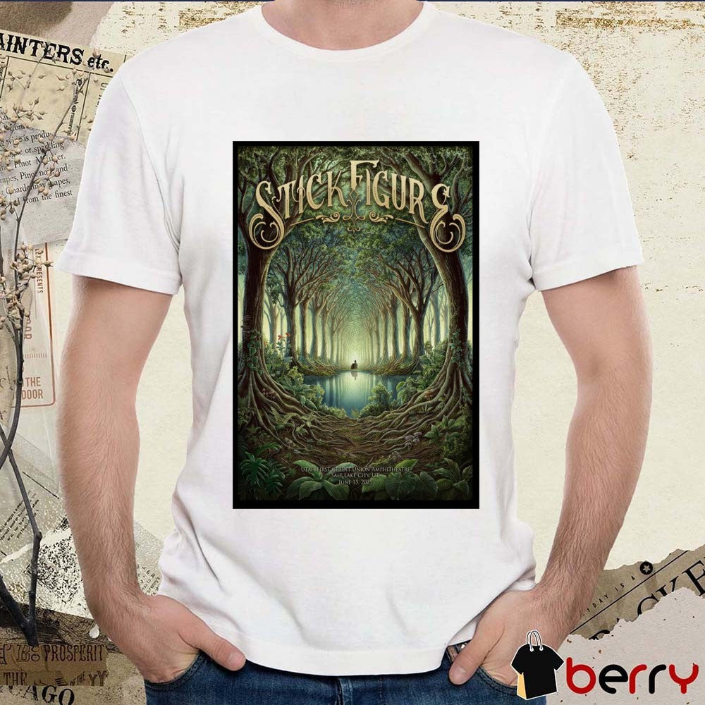 Poster Stick Figure At Utah First Credit Union Amphitheatre Salt Lake City UT On June 15 2025 t-shirt
