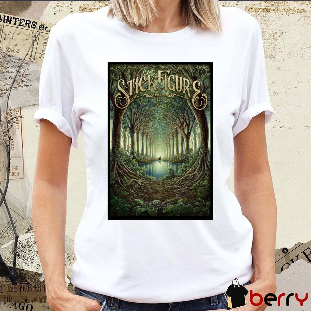 Poster Stick Figure At Utah First Credit Union Amphitheatre Salt Lake City UT On June 15 2025 t-shirt