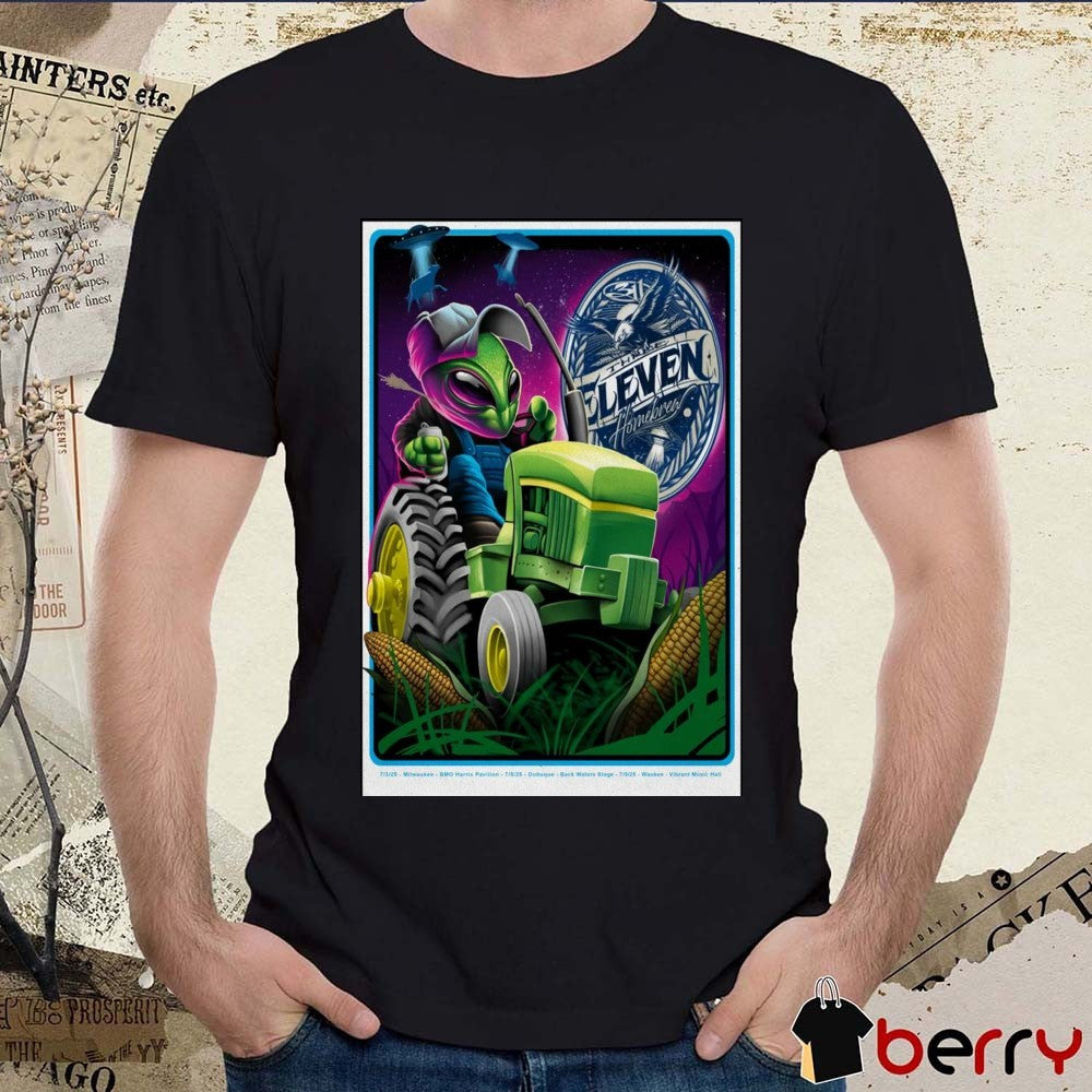 Poster The 311 Band Milwaukee WI July 03 2025 Concert at the BMO Pavilion t-shirt