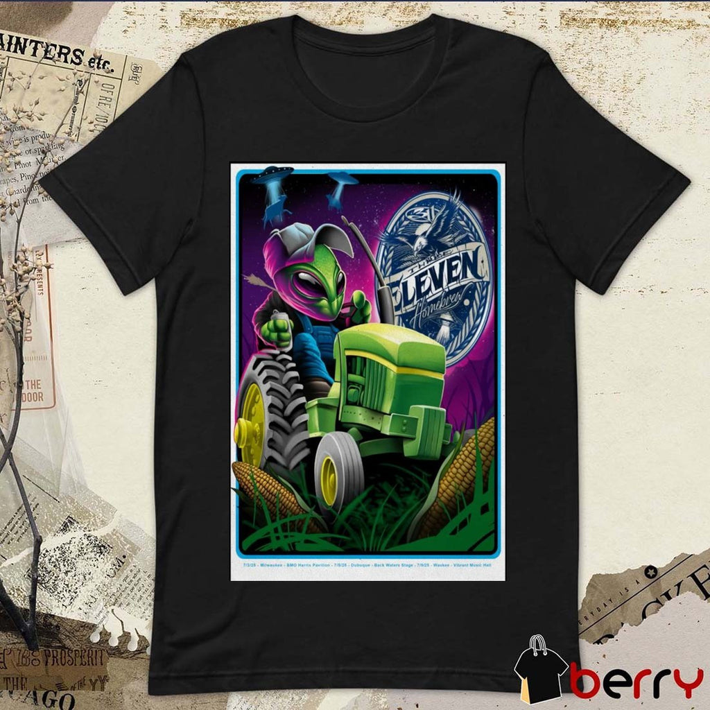 Poster The 311 Band Milwaukee WI July 03 2025 Concert at the BMO Pavilion t-shirt