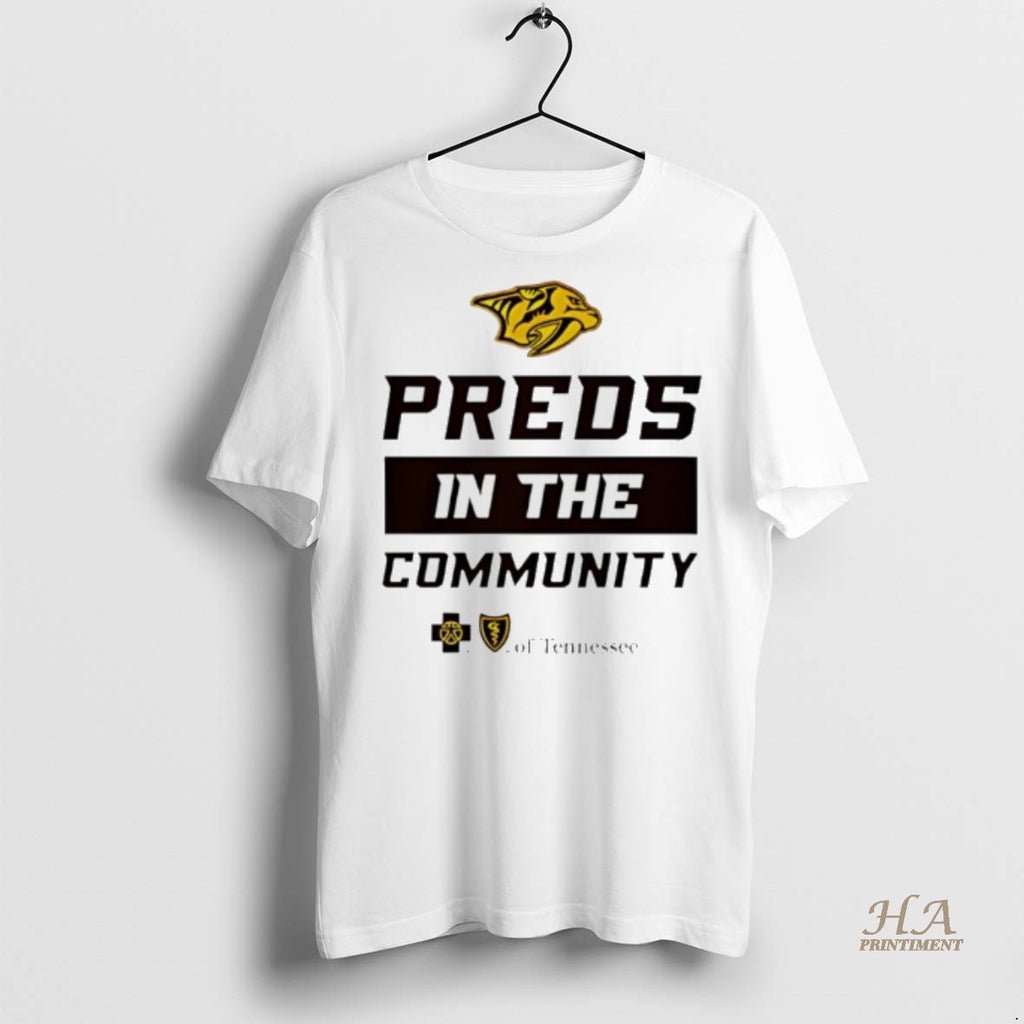 Official Preds In The Community Nashville Predators Logo Shirt