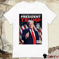 President Trump 47th President Commemorative The Historic Path To Becoming The 47th President Of The US Poster t-shirt