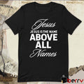 Qb Justin Fields Wearing Jesus Is The Name Above All Names New t-shirt
