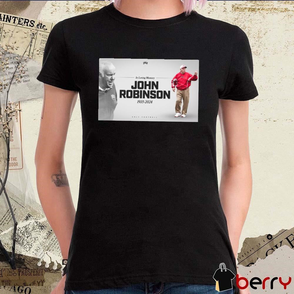 RIP In Loving Memory Legendary Football John Robinson 1935-2024 t-shirt