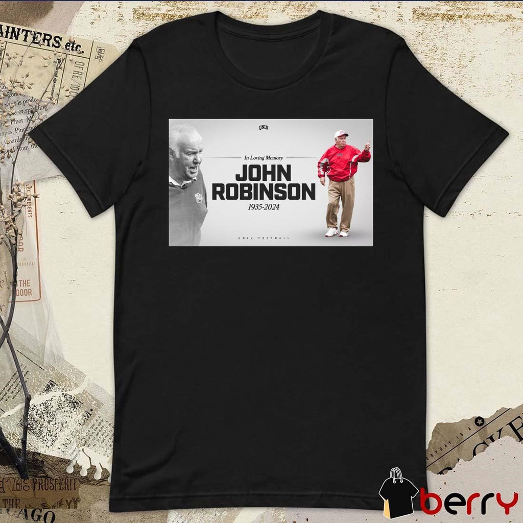 RIP In Loving Memory Legendary Football John Robinson 1935-2024 t-shirt