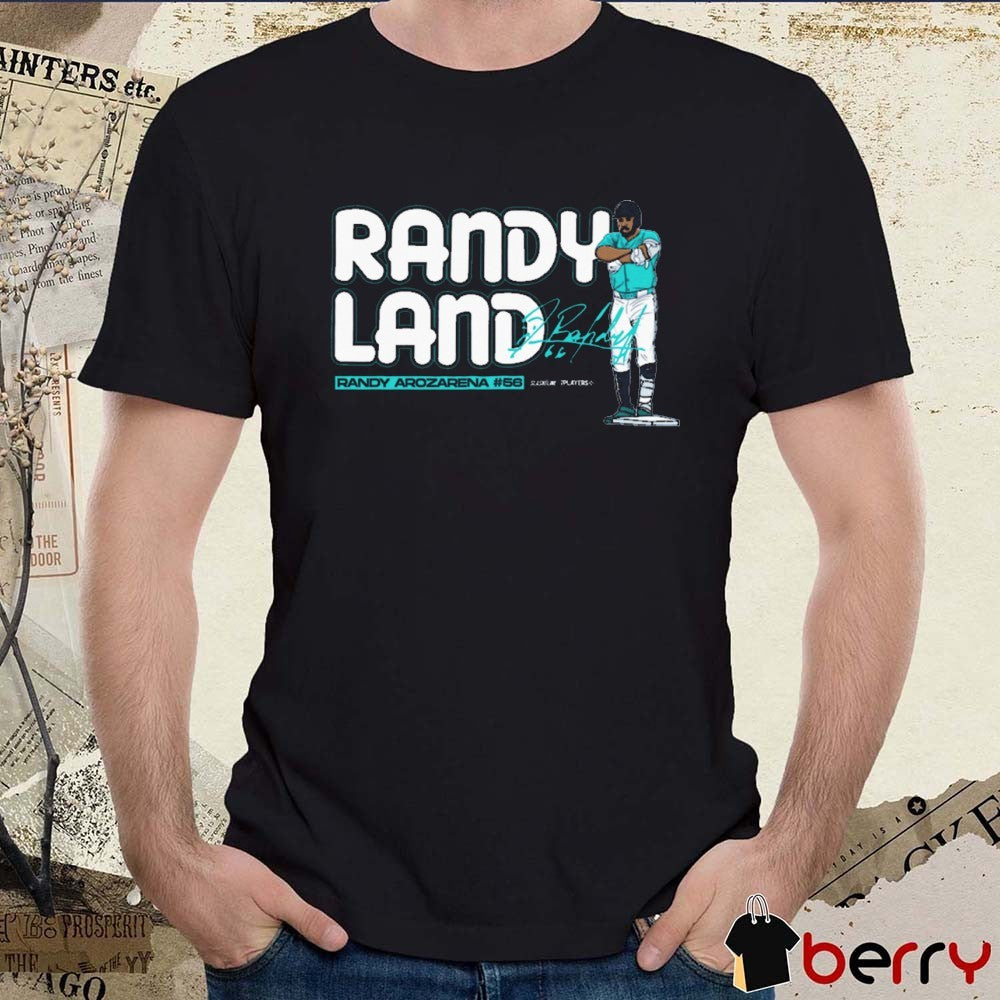 Randyland Randy Arozarena Seattle Mariners MLB Signature Painting t–shirt