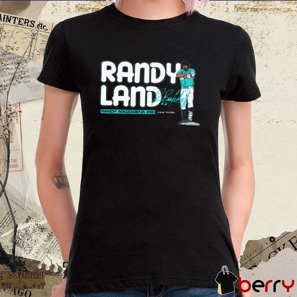 Randyland Randy Arozarena Seattle Mariners MLB Signature Painting t–shirt