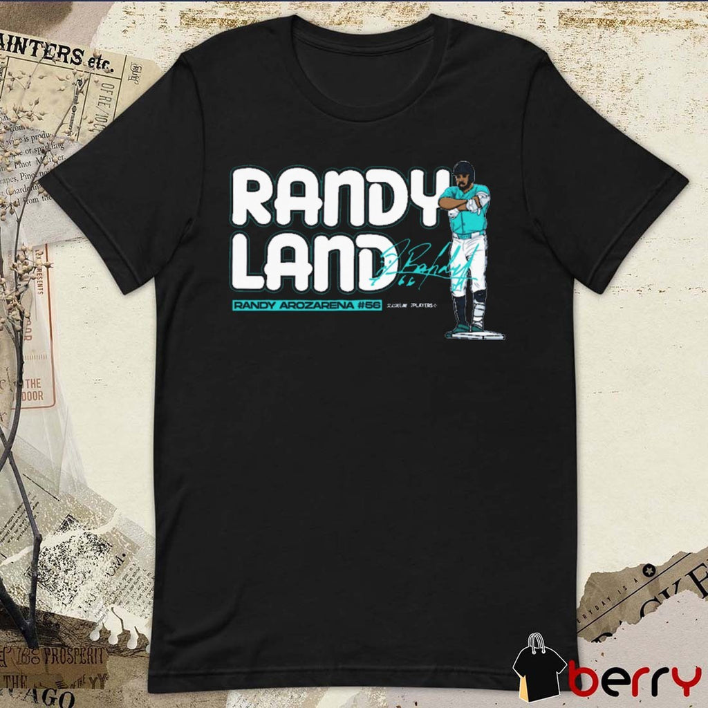 Randyland Randy Arozarena Seattle Mariners MLB Signature Painting t–shirt
