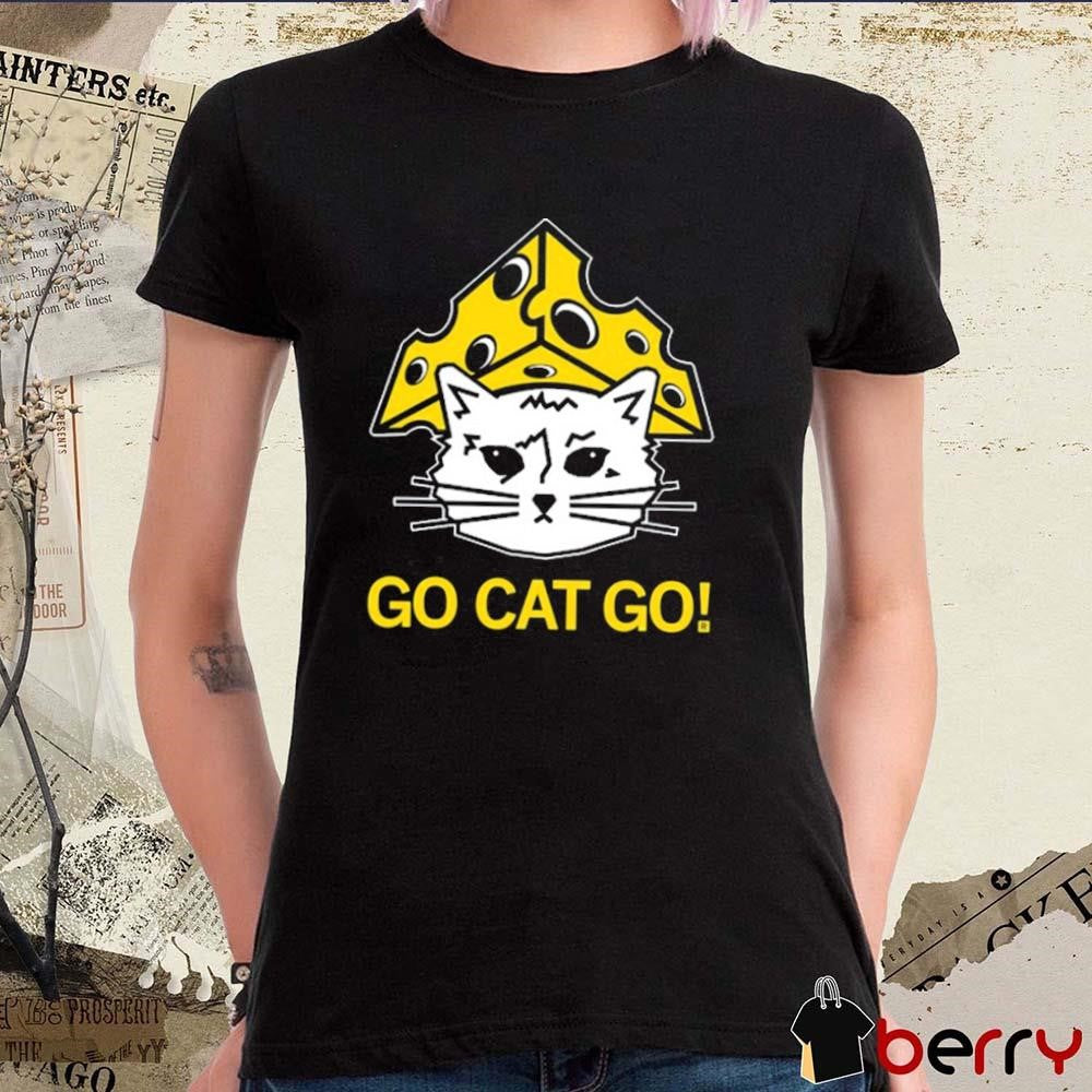 Raygun Cheesehead Gary Go Cat Go t-shirt