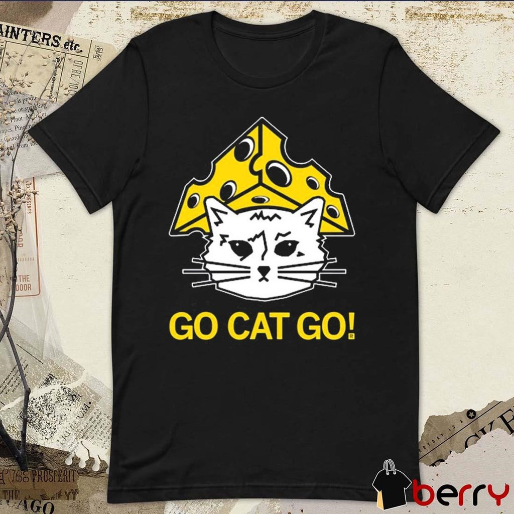 Raygun Cheesehead Gary Go Cat Go t-shirt