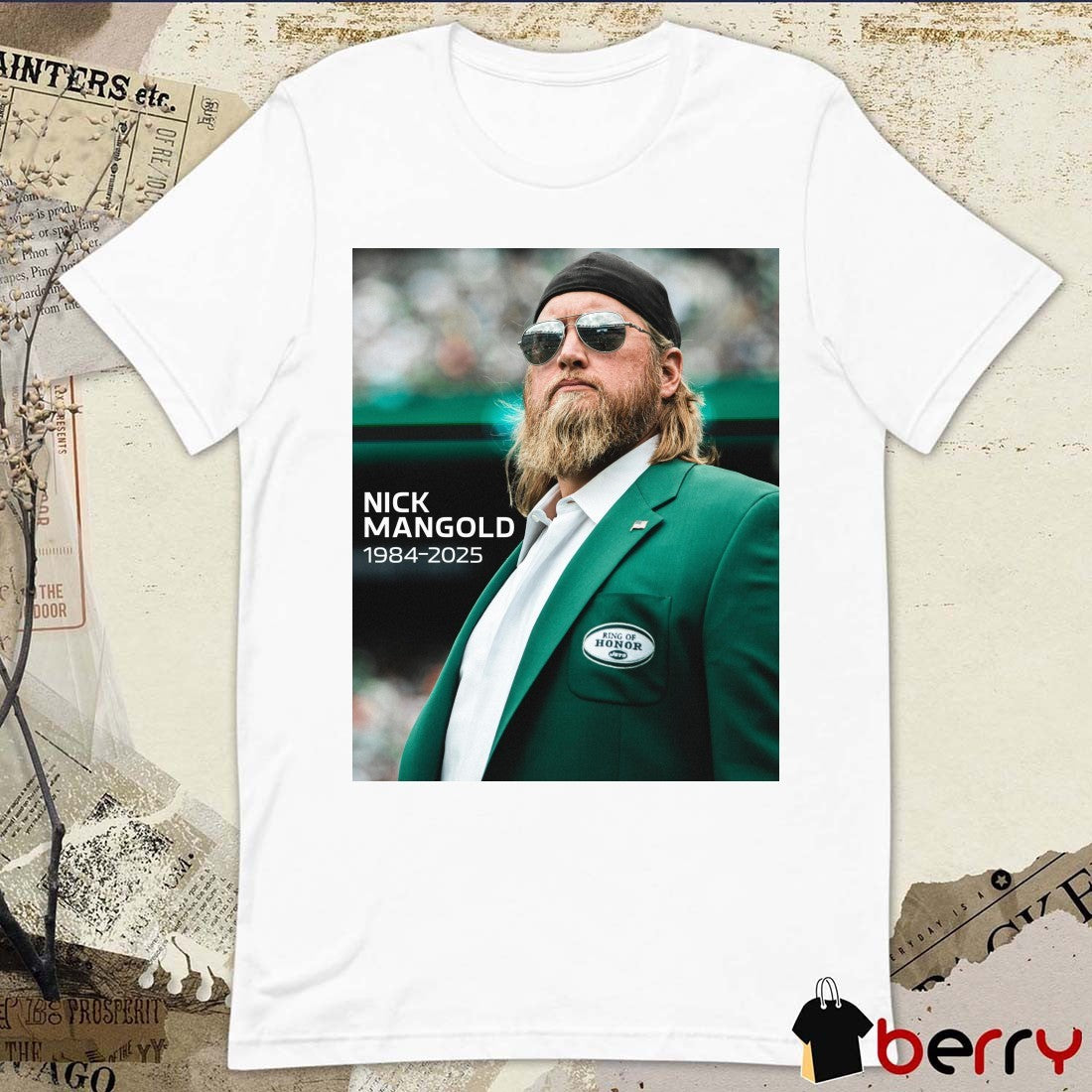 Rest In Peace Legend Nick Mangold 1984 – 2025 New York Jets Poster t-shirt