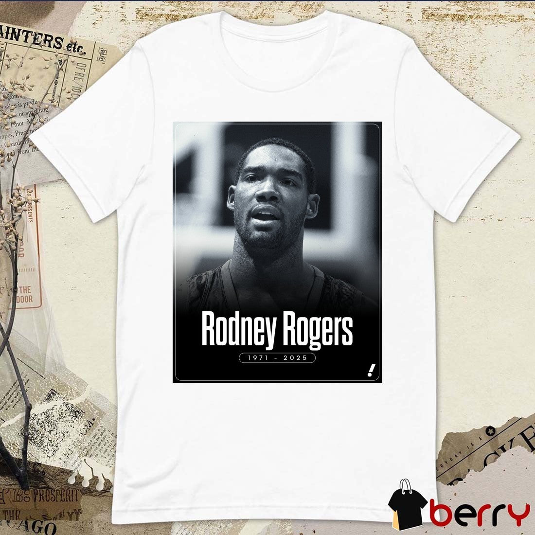 Rest In Peace Rodney Rogers 1971 – 2025 Yahoo Sports Poster t-shirt