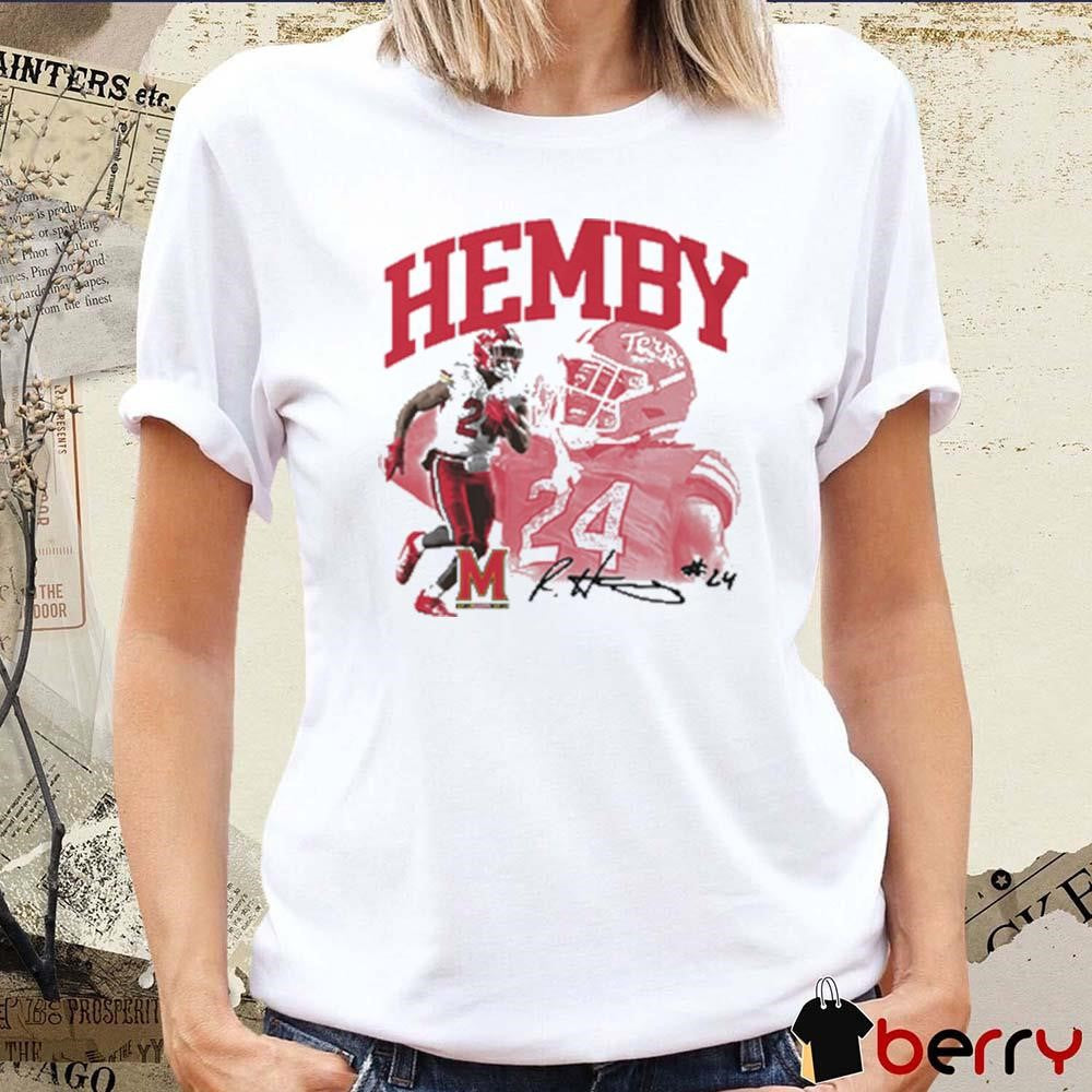 Roman Hemby Maryland Terrapins Spotlight Signature t-shirt