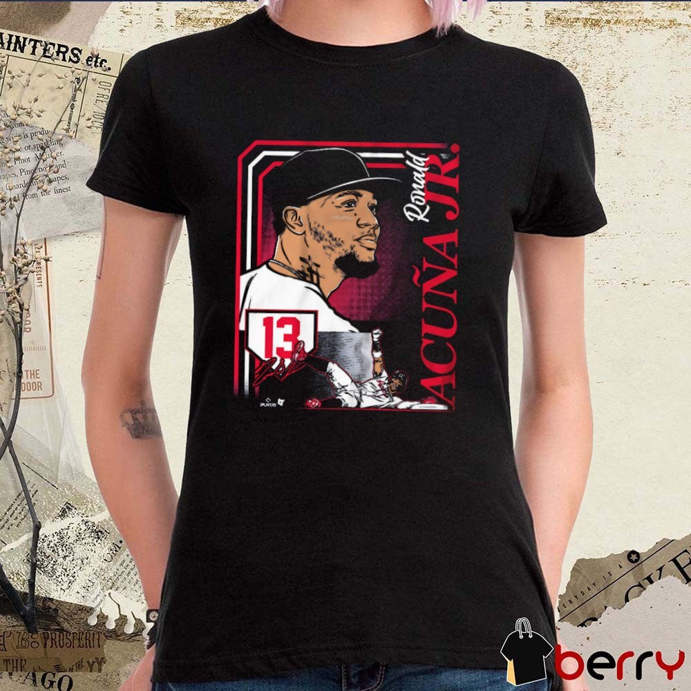 Ronald Acuña Jr Collage Frame 13 Atlanta Braves MLB Signature t-shirt