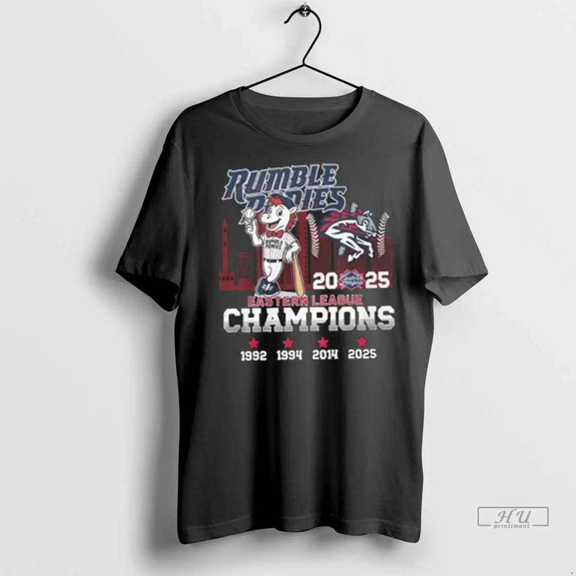 Official Rumble Ponies Mascot 2025 Eastern League Champions 1992 2025 T Shirt