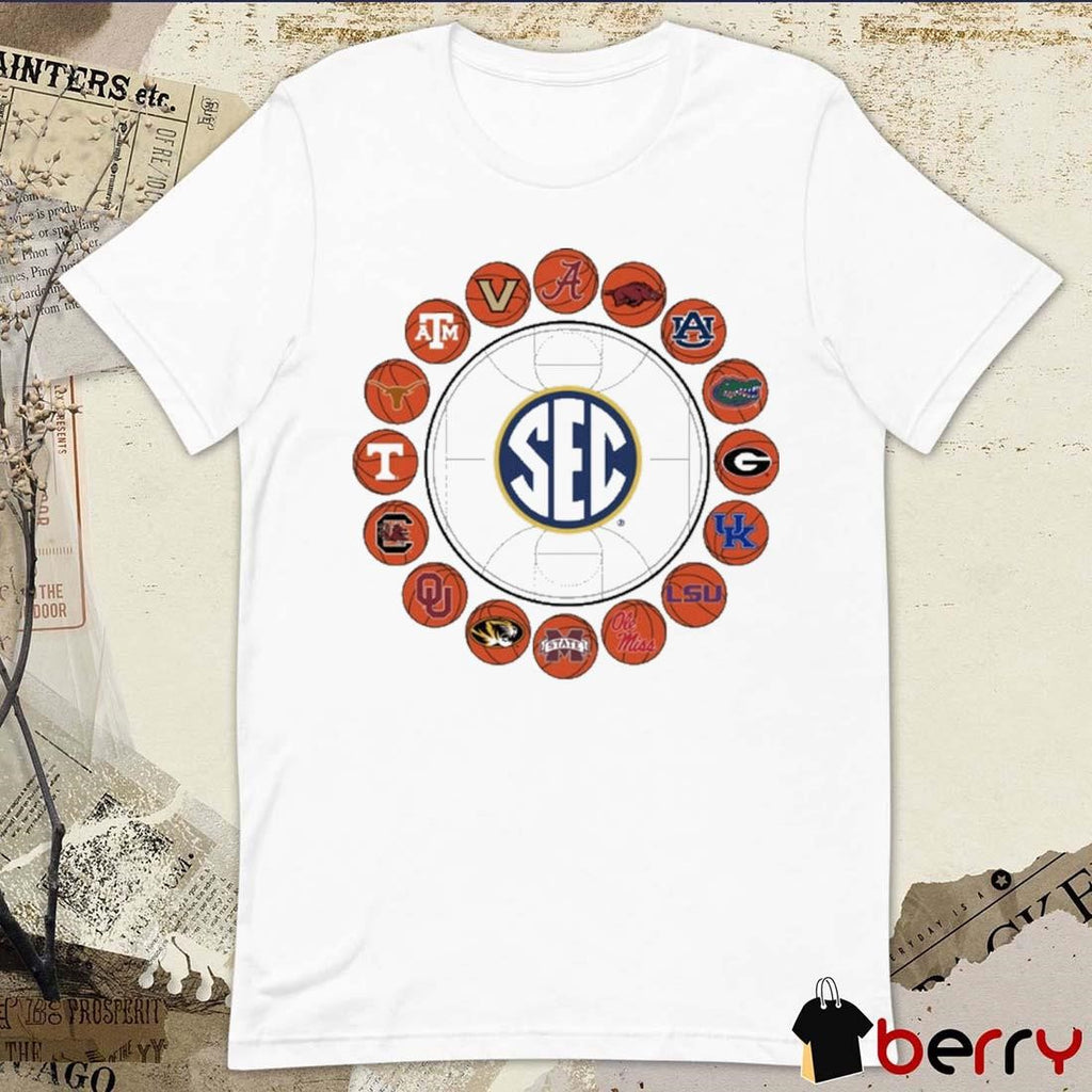SEC 2024 Basketball 16 Team t-shirt