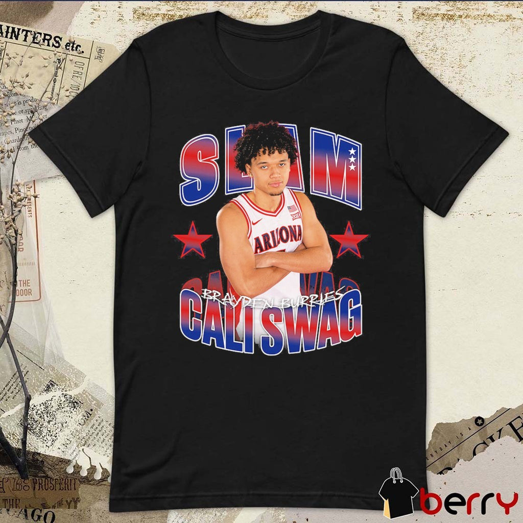 SLAM Cali Swag Arizona Wildcats MBB Brayden Burries Remix t-shirt