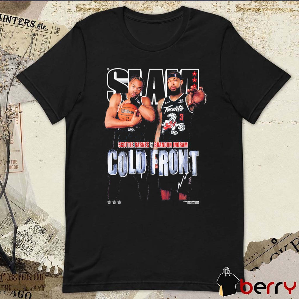 SLAM Cover Scottie Barnes and Brandon Ingram Cold Front Toronto Raptors t-shirt