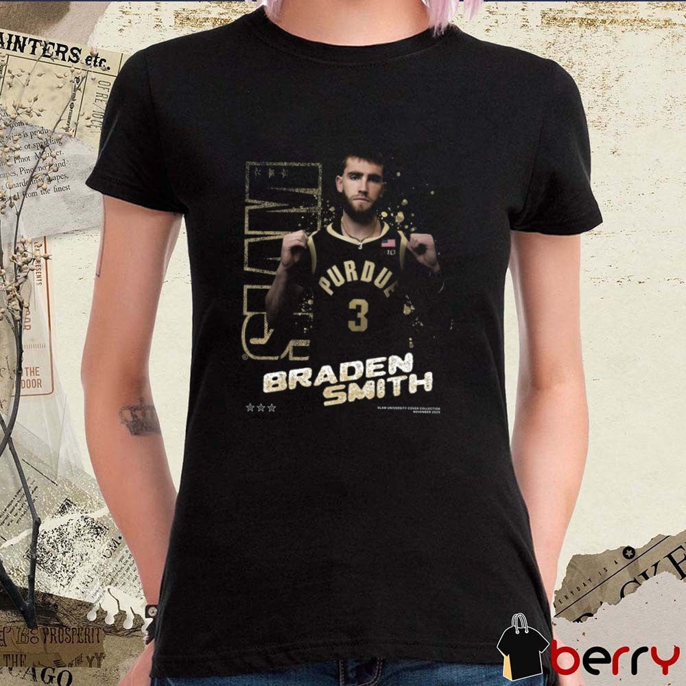 SLAM U Braden Smith Gold Remix Purdue Boilermakers 2025 t-shirt