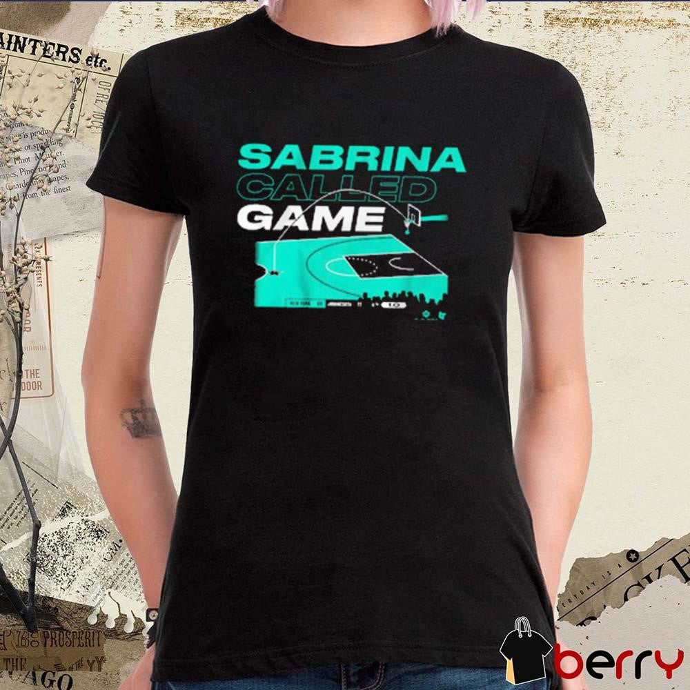 Sabrina Ionescu Called Game from the Logo New York Liberty NBA t-shirt