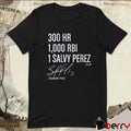 Salvador Perez 300 Homers 1,000 RBI 1 Salvy Perez Kansas City Royals Signature t-shirt