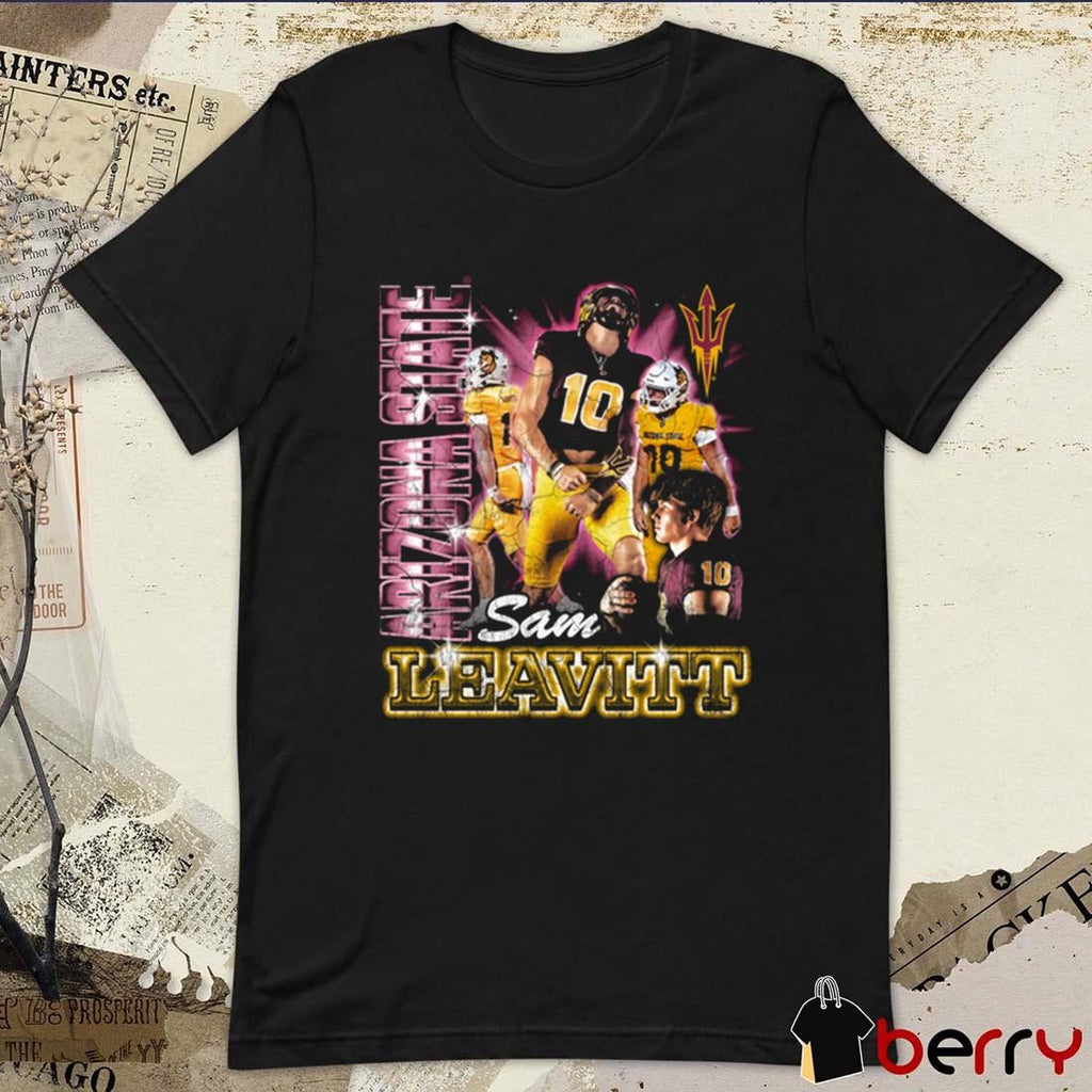 Sam Leavitt Arizona State Sun Devils Football 90s Graphic t-shirt