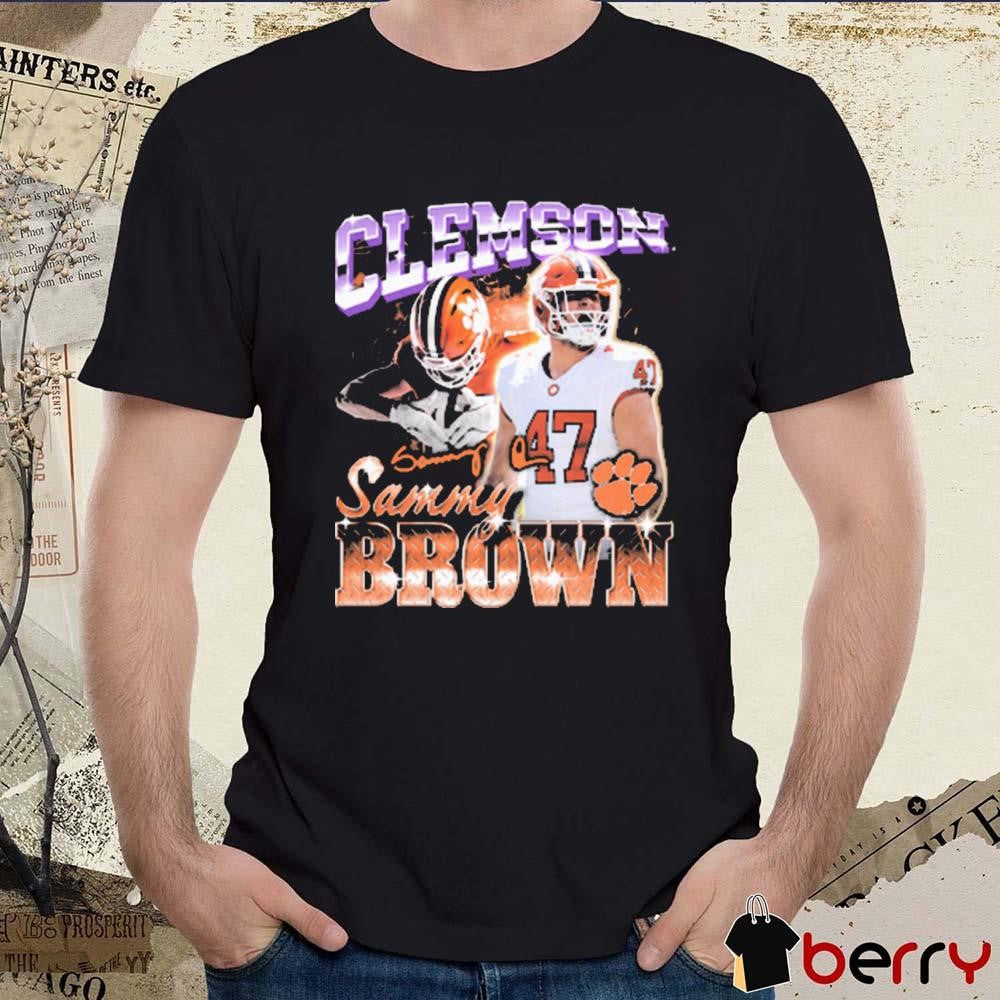 Sammy Brown Clemson Tigers 90s Retro Signature t-shirt