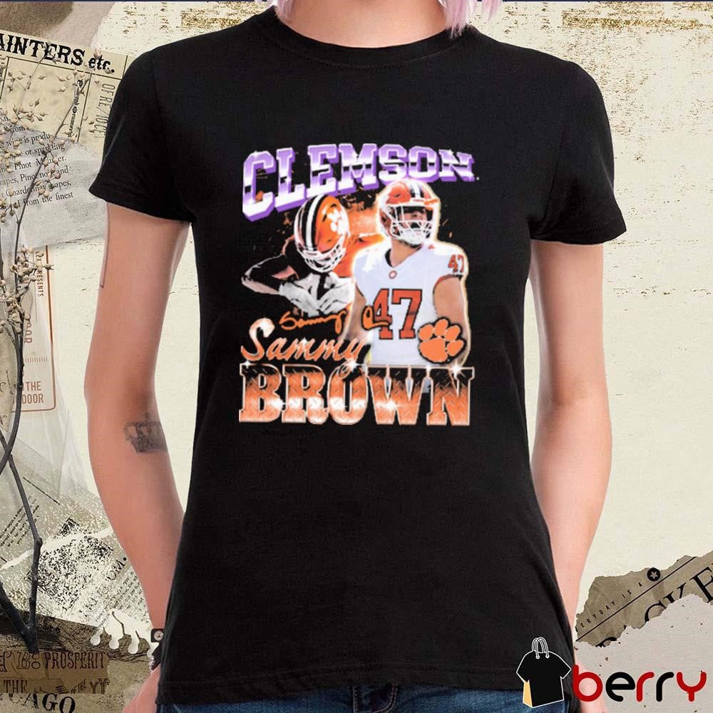 Sammy Brown Clemson Tigers 90s Retro Signature t-shirt