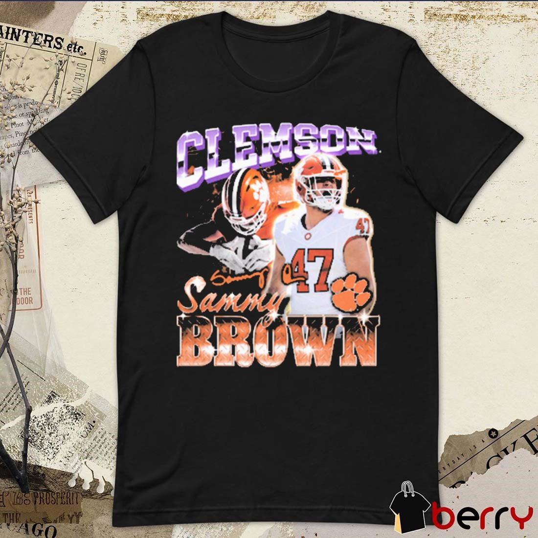 Sammy Brown Clemson Tigers 90s Retro Signature t-shirt