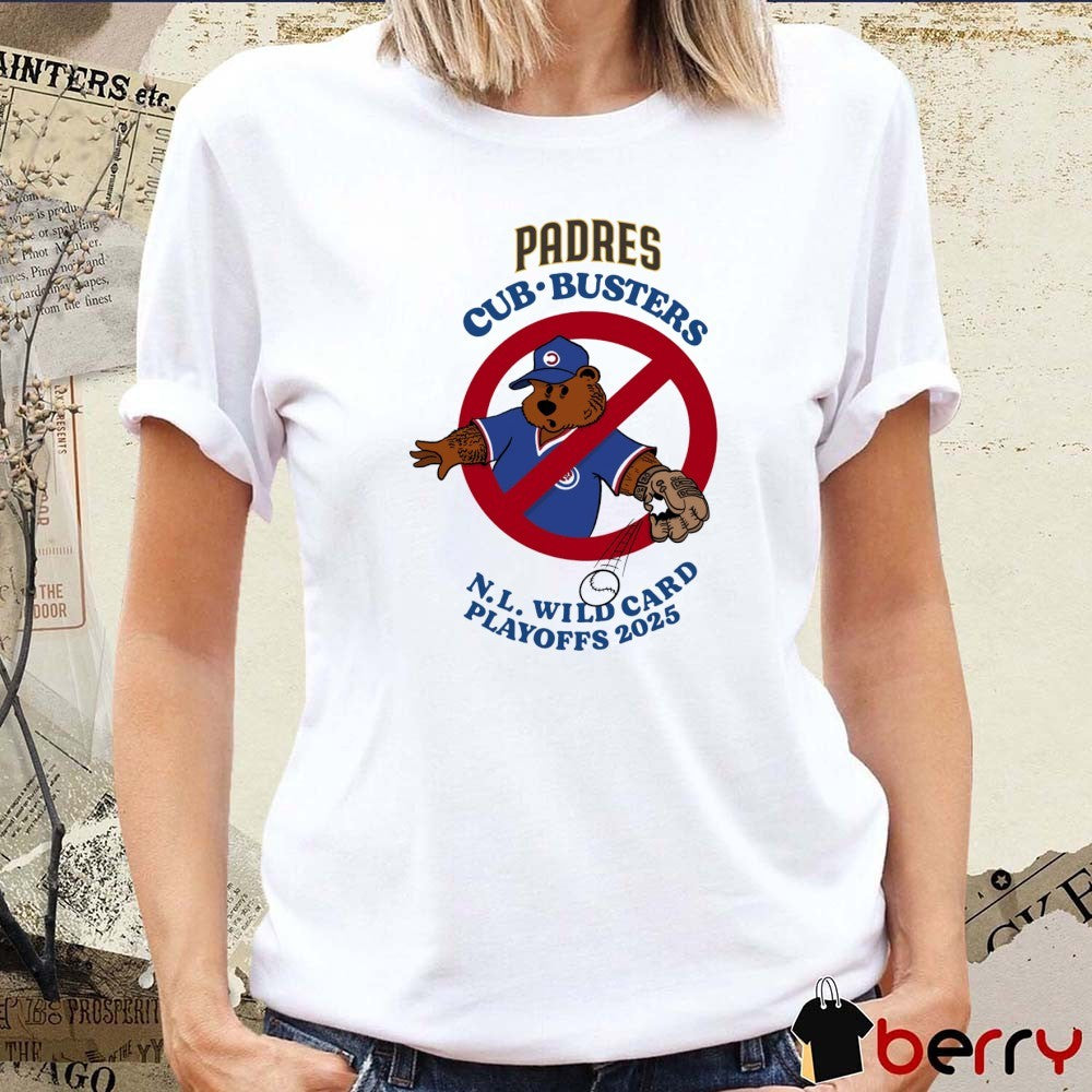 San Diego Padres Vs Chicago Cubs NL Wild Card Playoffs 2025 Graphic t-shirt