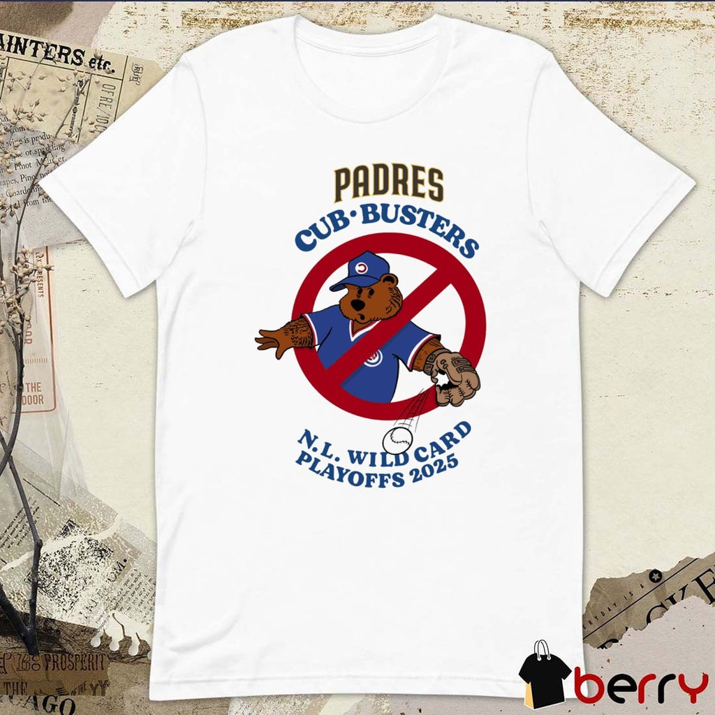 San Diego Padres Vs Chicago Cubs NL Wild Card Playoffs 2025 Graphic t-shirt
