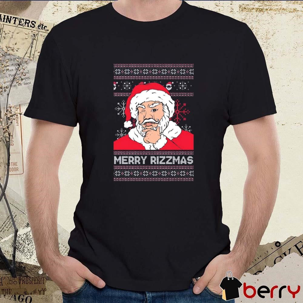 Santa Merry Rizzmas Ugly Sweater Christmas 2024 t-shirt