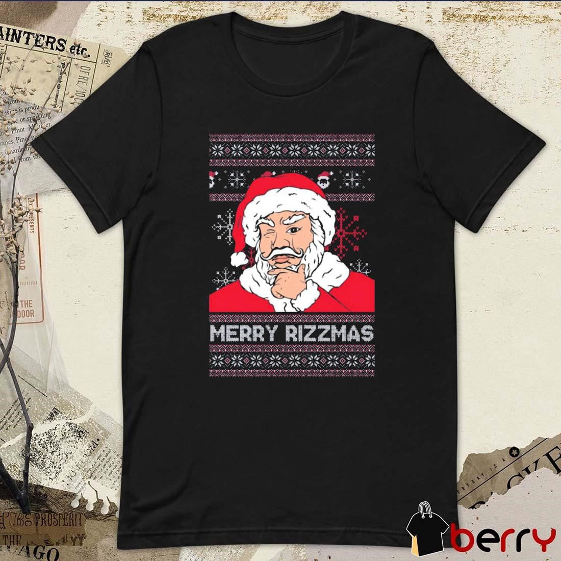 Santa Merry Rizzmas Ugly Sweater Christmas 2024 t-shirt