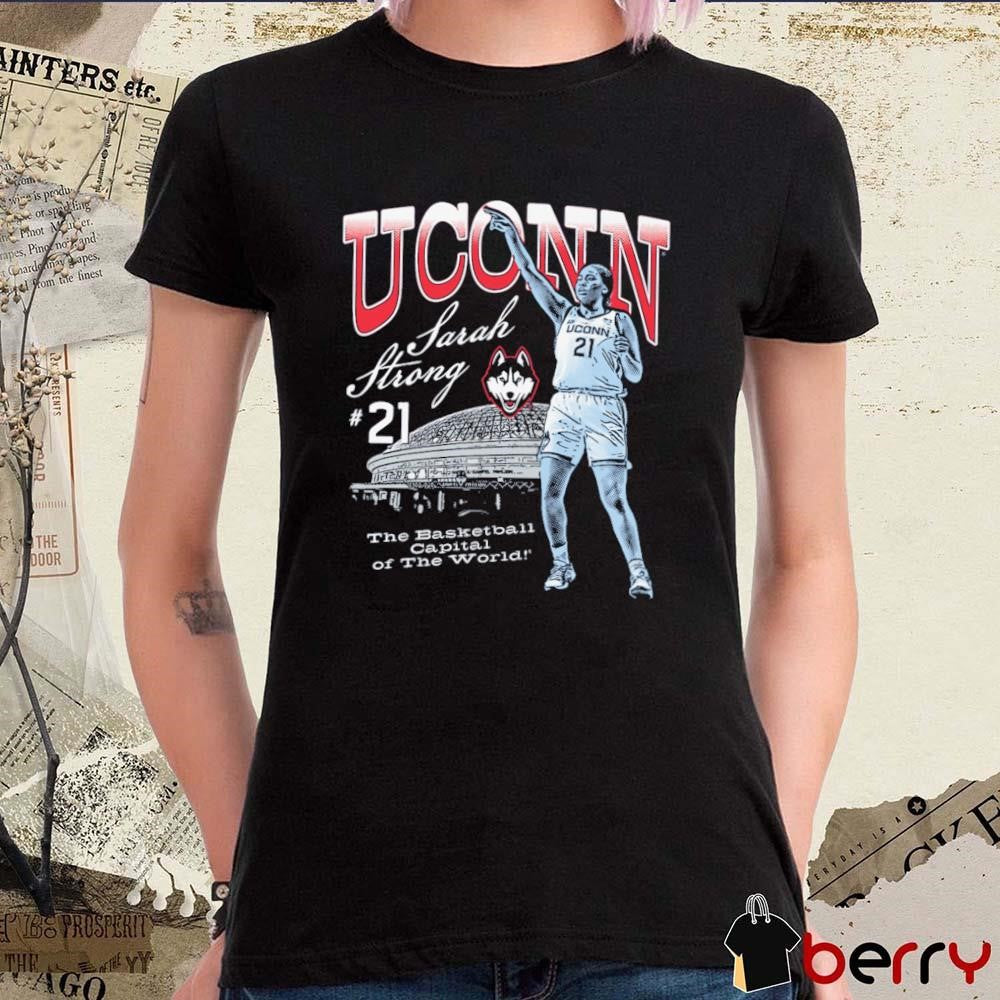 Sarah Strong The Capital Of The World Uconn Huskies Stadium Painting t-shirt