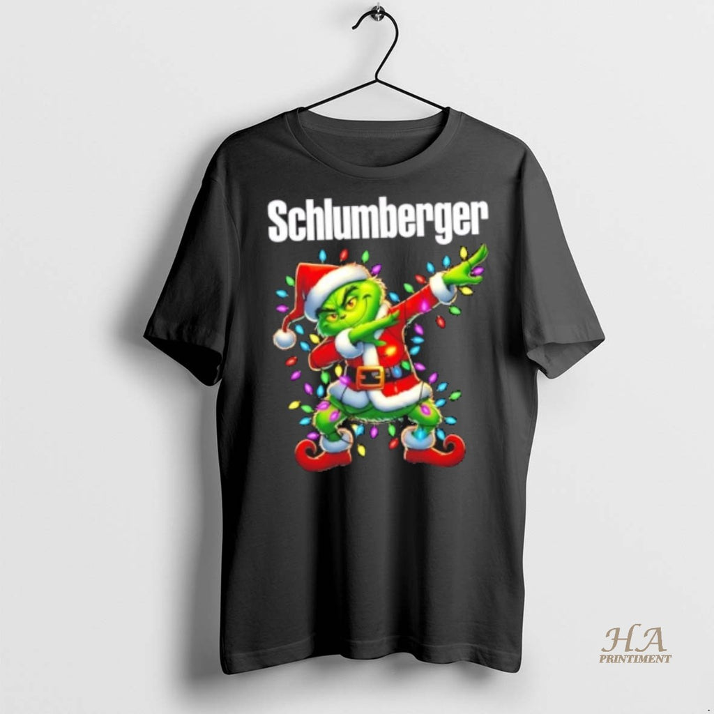 Official Schlumberger Grinch Dabbing Merry Christmas Shirt
