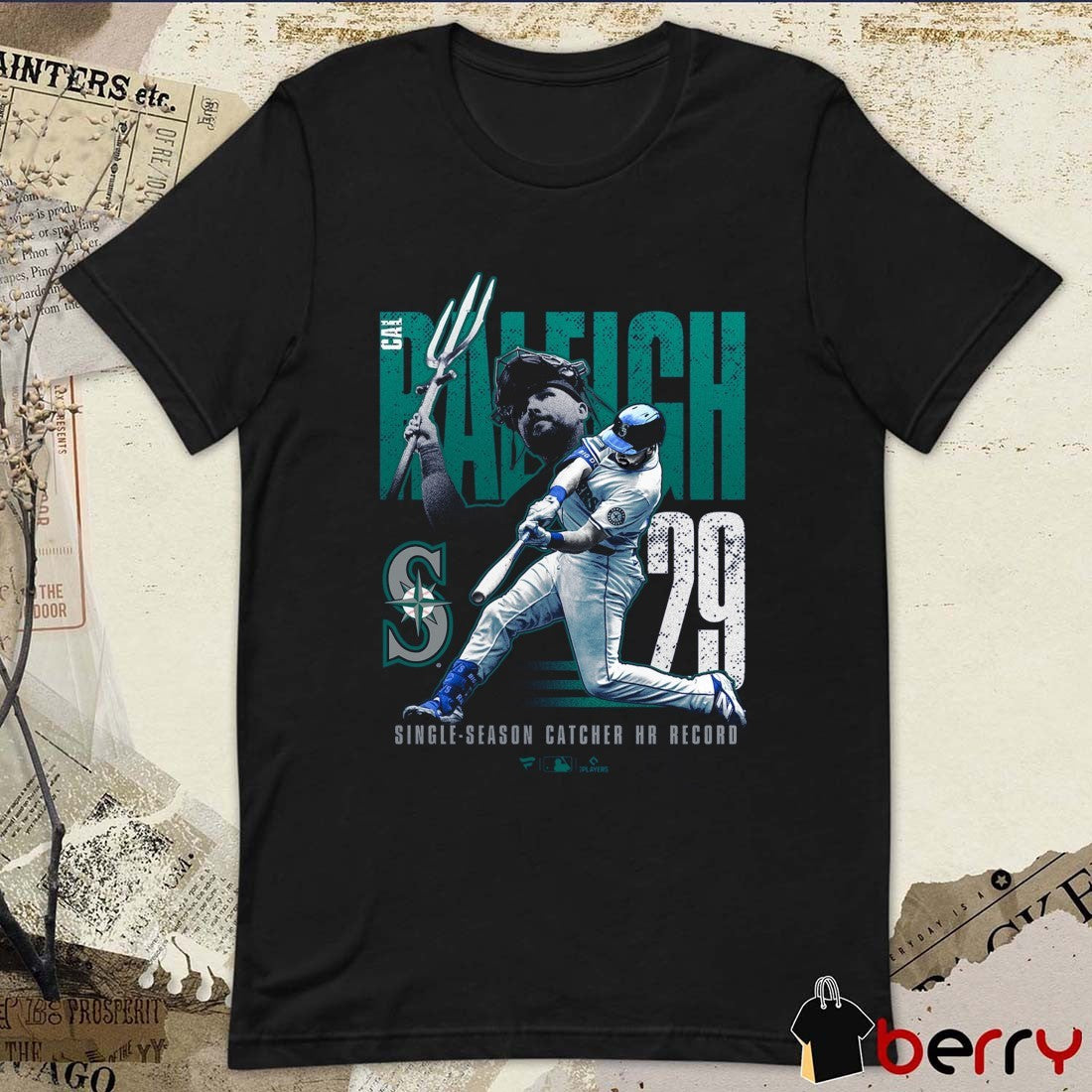 Seattle Mariners MLB Cal Raleigh Single-Season Catcher Home Run Record 2025 t-shirt