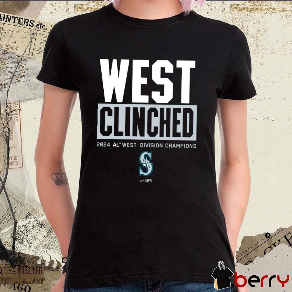 Seattle Mariners West Clinched 2024 AL West Division Champions t-shirt
