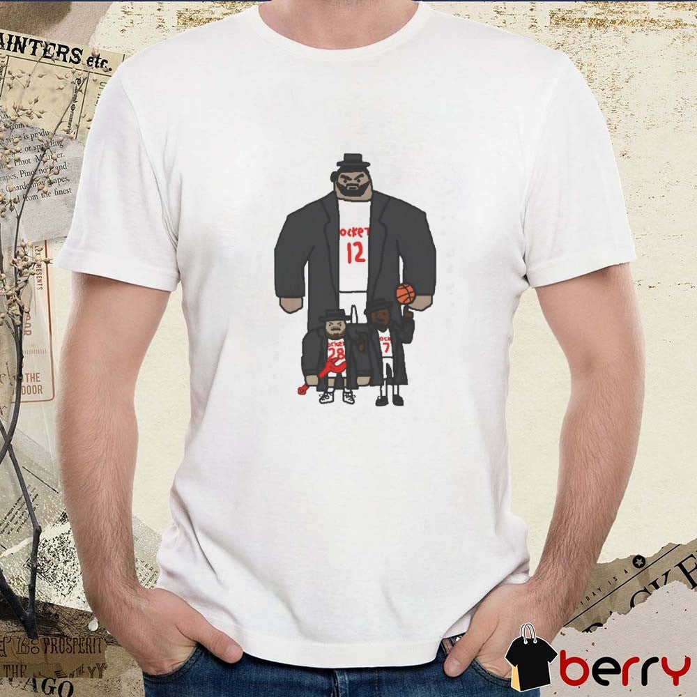 Sen Goon Squad Houston Rockets Steven Adams, Tari Eason And Dillon Brooks Caricatures t-shirt