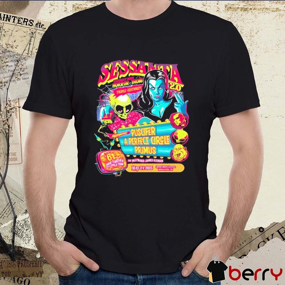 Sessanta V 2.0 May 24 2025 Primus, Puscifer and A Perfect Circle Ruoff Music Center Noblesville, Indiana Painting t-shirt