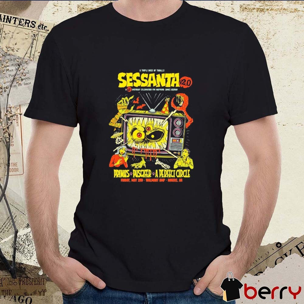 Sessanta V 2.0 Primus, Puscifer, and A Perfect Circle Shows Rogers AR Friday May 2 2025 t-shirt