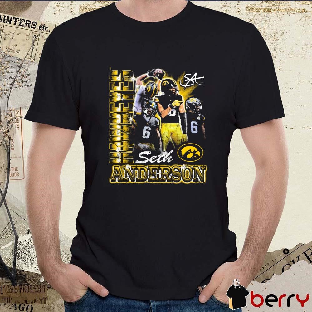 Seth Anderson Iowa Hawkeyes 90s Graphic t-shirt
