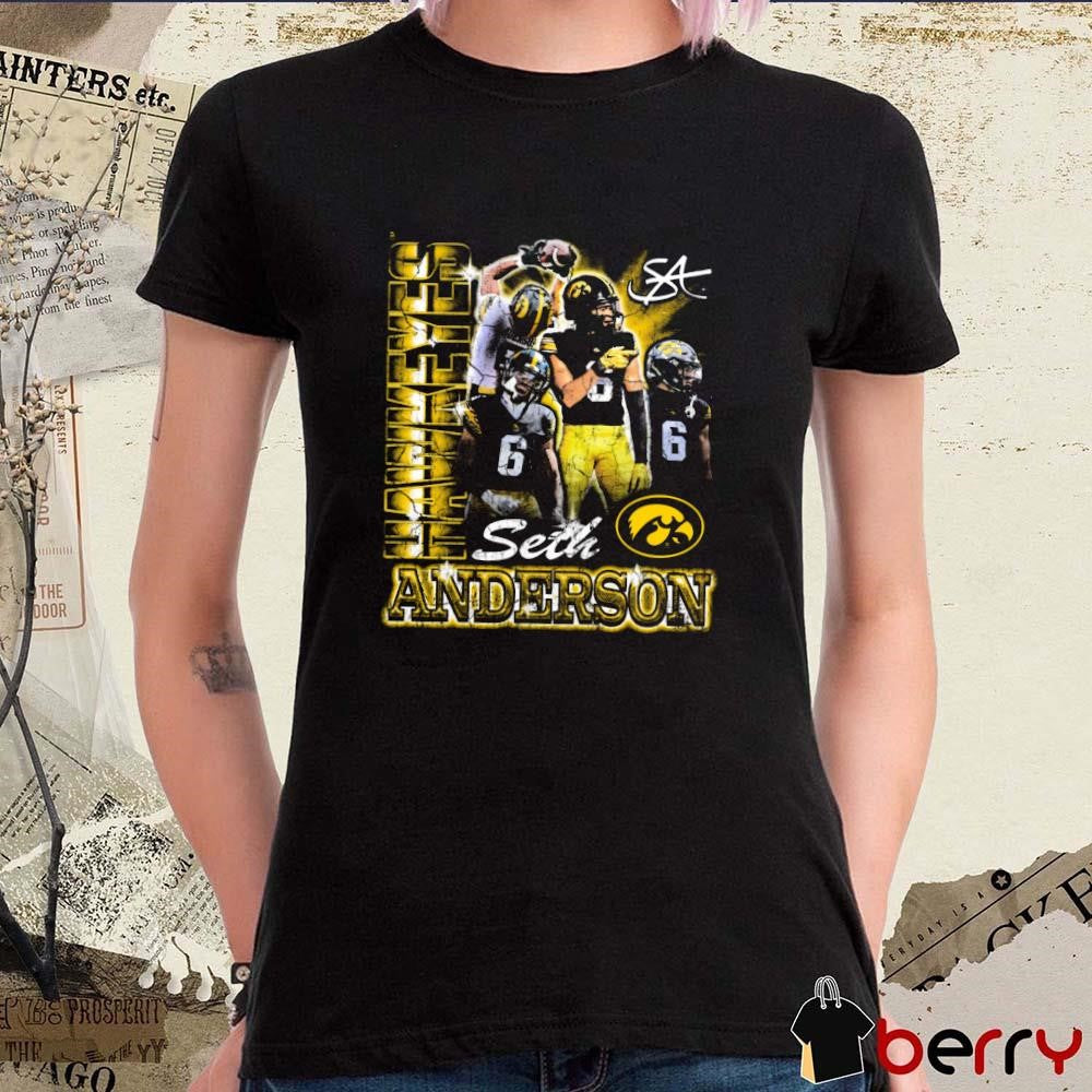 Seth Anderson Iowa Hawkeyes 90s Graphic t-shirt